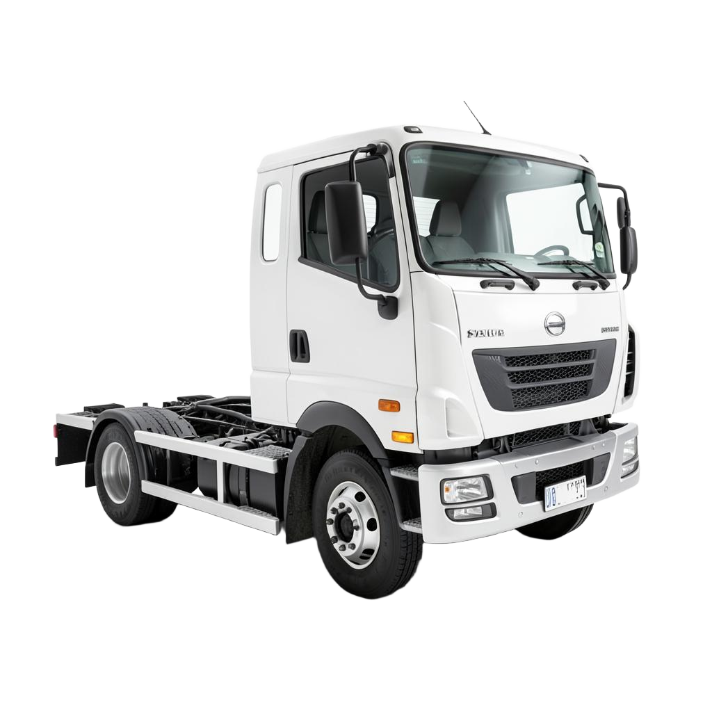 White flatbed truck