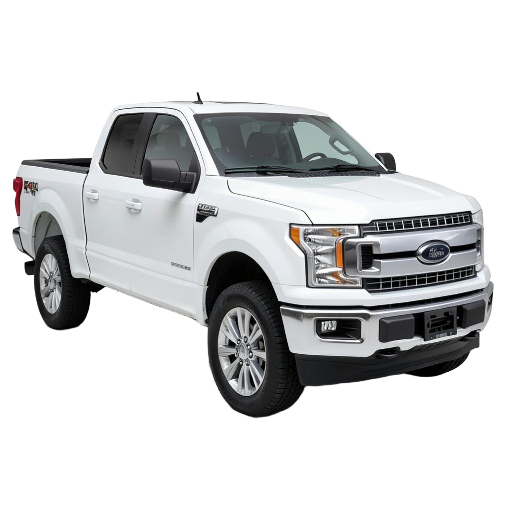 White pickup truck
